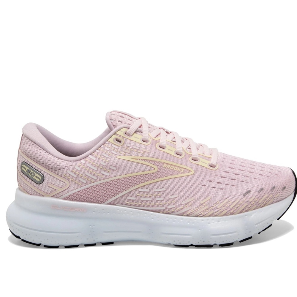 Brooks Pink Performance Sneakers with Mesh Upper